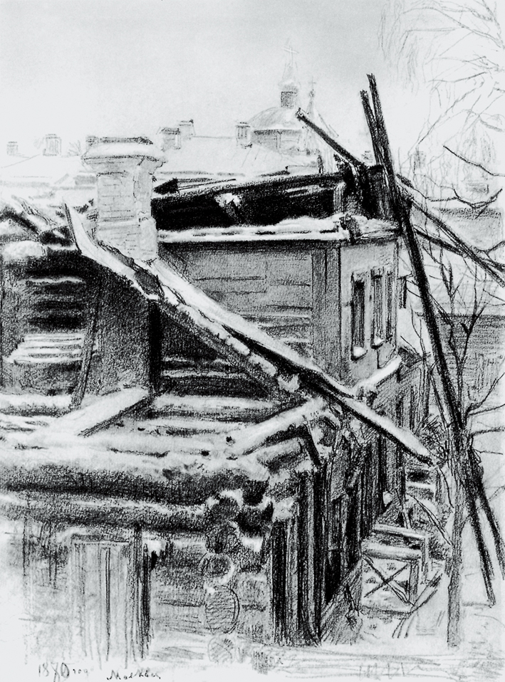  瓦伦丁·亚历山德罗维奇·谢洛夫 Valentin Alexandrovich Serov —— 雪后的村庄